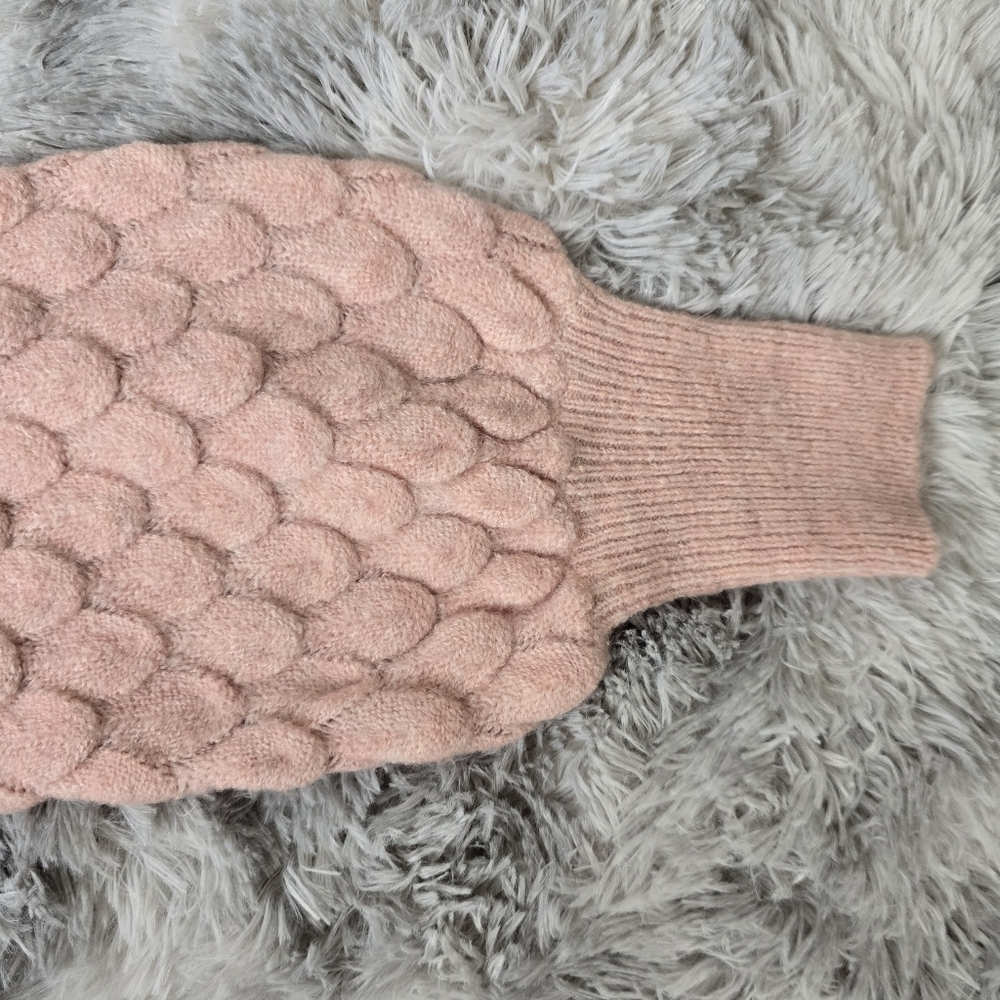 Elan Pink Textured Women's Sweater M - Picture 3 of 8